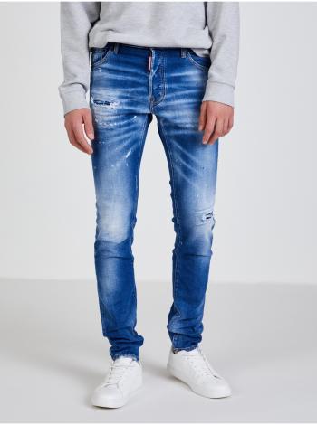 Modré pánske slim fit rifle DSQUARED2