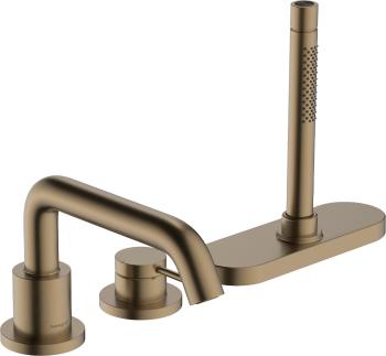 Vaňová batéria Hansgrohe Tecturis S bez podomietkového telesa kartáčovaný bronz 73447140