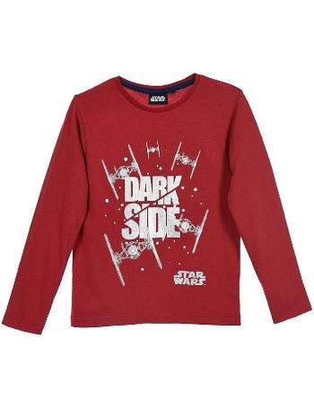 Star wars červené chlapčenské tričko s dlhým rukávom vel. 140