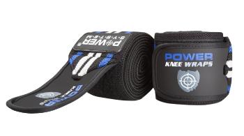 Power System Bandáže na kolená Knee Wraps modré 2 ks