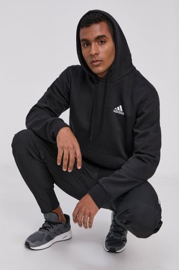 Mikina adidas GV5294 pánska, čierna farba, jednofarebná