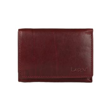 Lagen Dámska peňaženka kožená LM 2521/T Vínovo červená