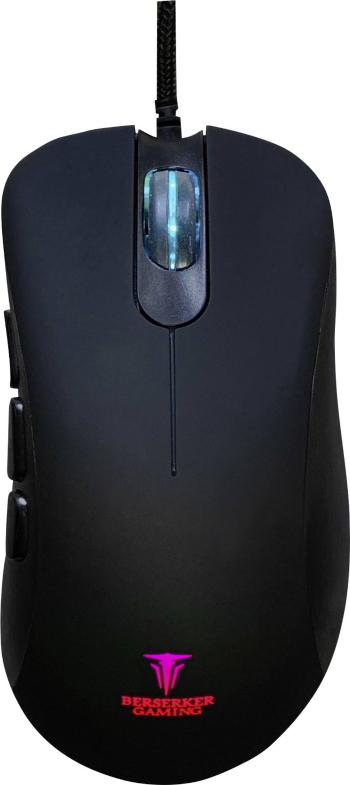 Berserker Gaming S3 herná myš USB optická čierna 8 null 800 dpi, 1600 dpi, 2400 dpi, 3200 dpi, 4800 dpi, 6400 dpi podsvi