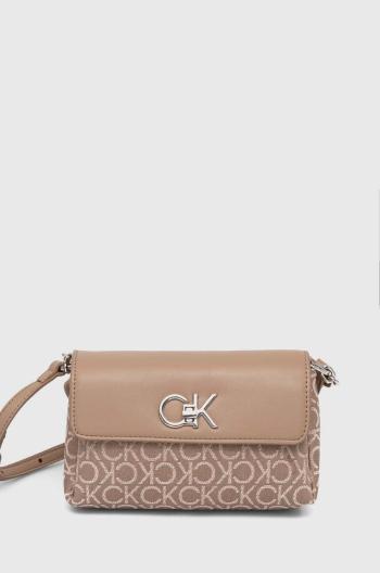 Kabelka Calvin Klein hnedá farba, K60K612642