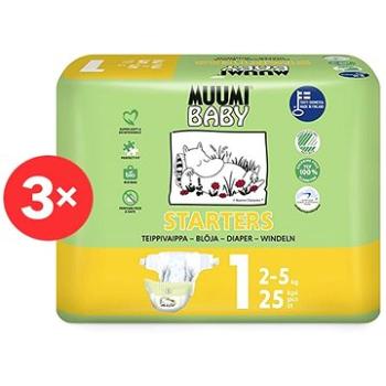 MUUMI BABY Newborn veľkosť 1, mesačné balenie EKO plen (75 ks) (8594184020289)