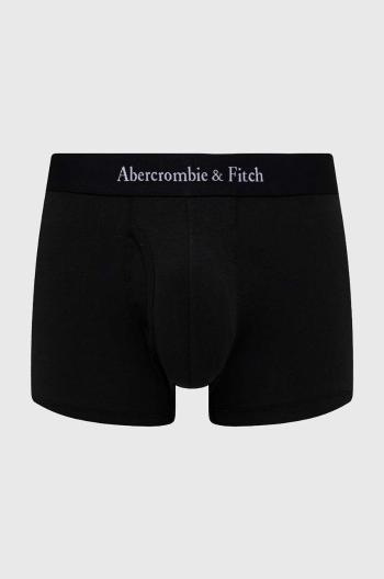 Boxerky Abercrombie & Fitch 3-pak pánske, čierna farba