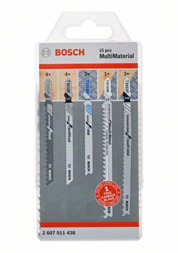 Bosch Accessories 2607011438 JSB, balenie viacerých materiálov, 15 kusov 15 ks
