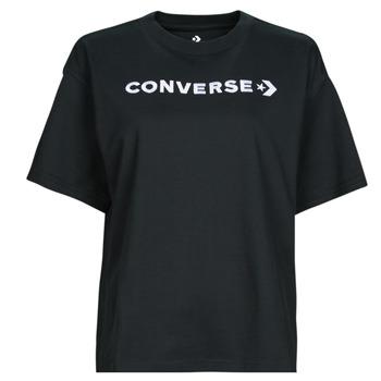Converse  Tričká s krátkym rukávom WORDMARK RELAXED TEE  Čierna
