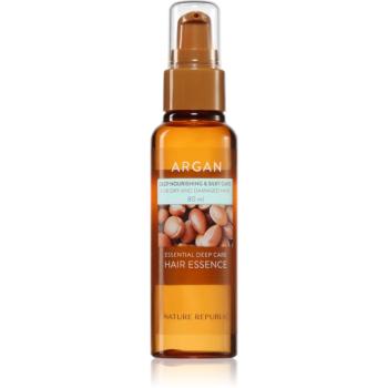 NATURE REPUBLIC Argan Essential Deep Care Hair Essence hydratačná esencia pre poškodené vlasy 80 ml