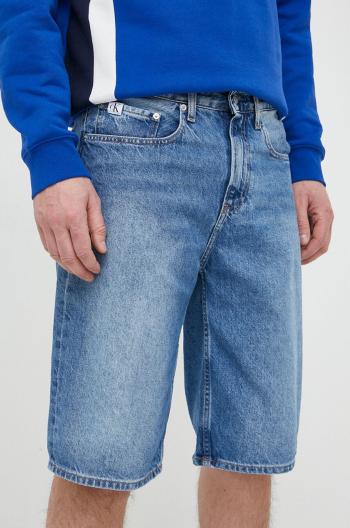 Rifľové krátke nohavice Calvin Klein Jeans pánske