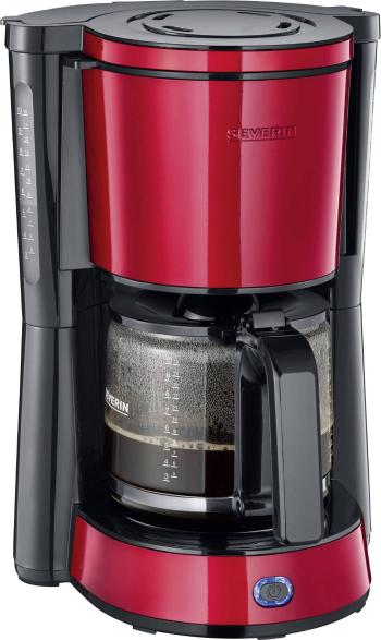 Severin KA 4817 kávovar červená (metalíza), čierna  Pripraví šálok naraz=10