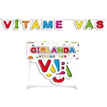 Girlanda papierová – Vítame vás – 128 cm (8590687191563)