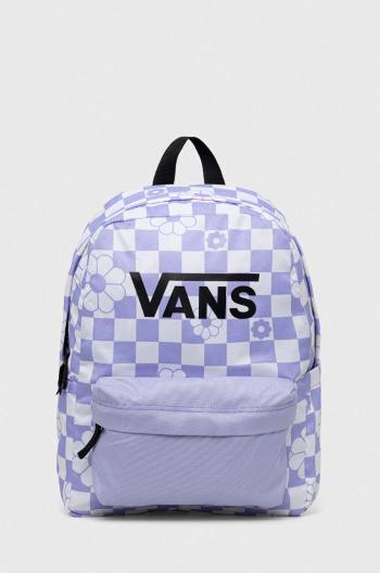 Detský ruksak Vans GIRLS REALM H20 BACKPACK fialová farba, veľký, vzorovaný