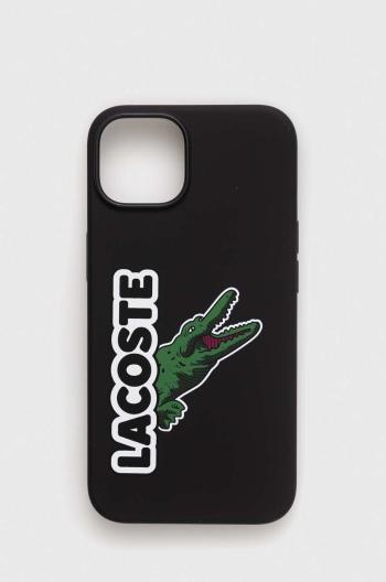 Puzdro na mobil Lacoste iPhone 14 6,1" čierna farba