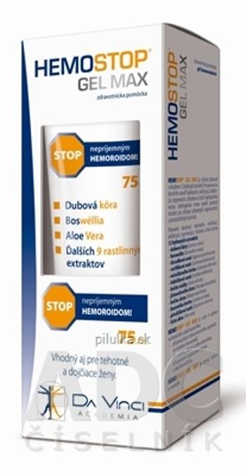 Hemostop GÉL MAX - DA VINCI stop hemoroidom 75 ml