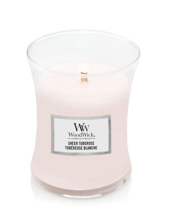 WoodWick Vonná sviečka váza Sheer Tuberosa 275 g