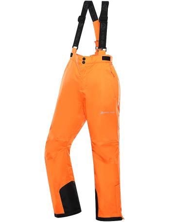 Detské lyžiarske nohavice s membránou ptx ALPINE PRE LERMONO neon shocking o vel. 116-122
