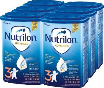 Nutrilon 3 batoľacia mliečna dojčenská výživa v prášku 6 x 800 g