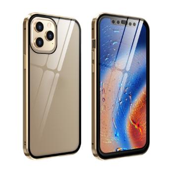 Magnetický kryt 360° Apple iPhone 12 / 12 Pro zlatý