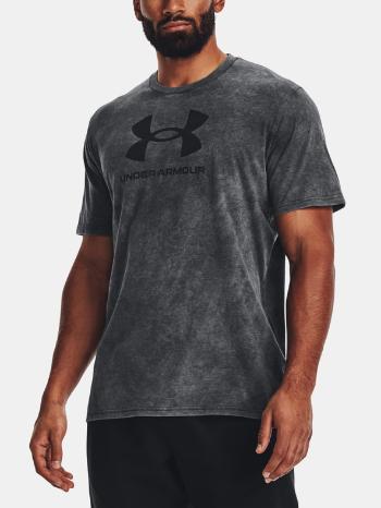 Under Armour UA Wash Tonal Sportstyle Tričko Čierna