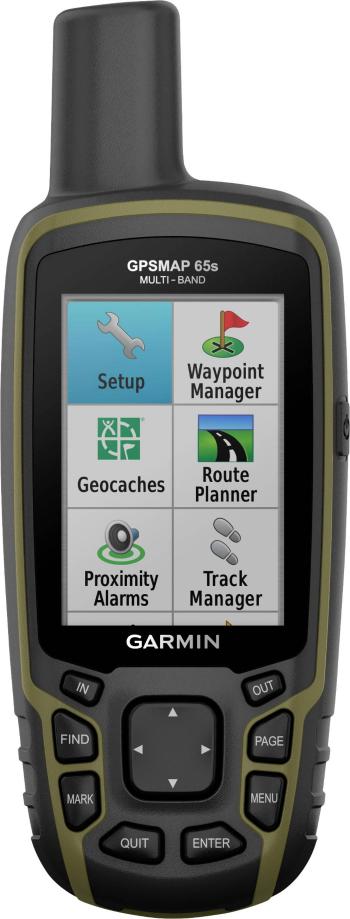 Garmin GPSMAP 65s outdoorová navigácia turistika pro Evropu GLONASS, Bluetooth®, GPS