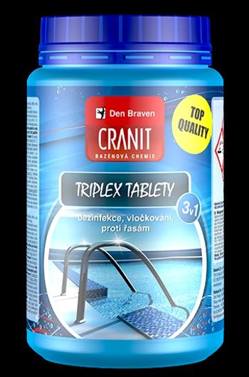 CRANIT TRIPLEX TABLETY 3v1 - Prípravok na dezinfekciu, vločkovanie a proti riasam 1 kg modrá