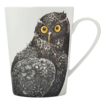 Biely porcelánový hrnček Maxwell & Williams Marini Ferlazzo Owl, 450 ml