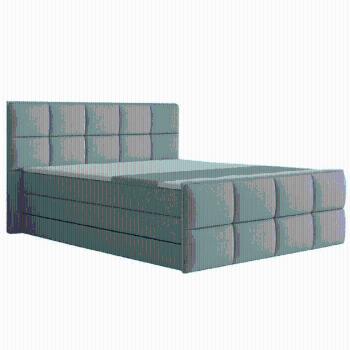 Komfortná posteľ, sivá látka, 180x200, RAVENA MEGAKOMFORT VISCO R1, rozbalený tovar
