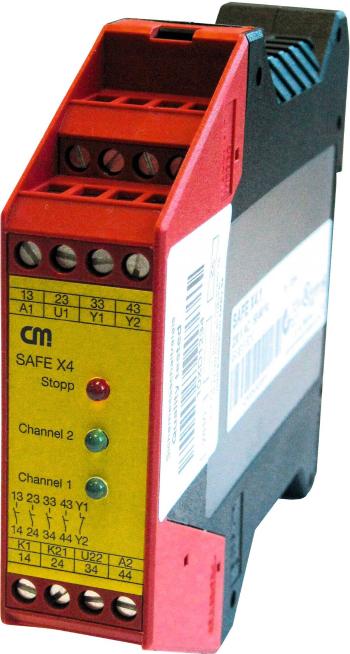 rozširujúci modul SAFE X4.1 CM Manufactory Prevádzkové napätie: 24 V DC/AC 4 spínacie, 1 rozpínací   1 ks