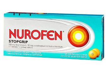 Nurofen StopGrip filmom obalené tablety 200mg, 24 tabliet