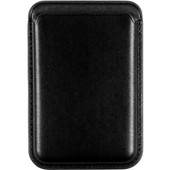 AlzaGuard Magnetic Leather Card Wallet čierna (AGD-PWML001B)