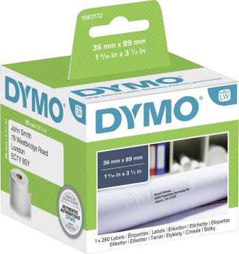 DYMO etikety v roli  1983172 1983172 89 x 36 mm papier  biela 260 ks permanentné prepravné štítky
