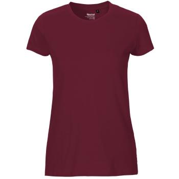 Neutral Dámske tričko Fit z organickej Fairtrade bavlny - Bordeaux | XL