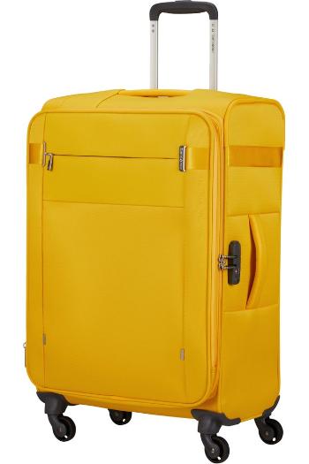 Samsonite Látkový cestovní kufr Citybeat EXP 67/73 l - žlutá