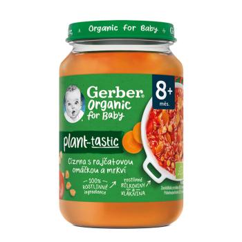 GERBER Organic 100 % rastlinný príkrm cícer s paradajkovou omáčkou a mrkvou 190 g