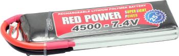 Red Power akupack Li-Pol 7.4 V 4500 mAh Počet článkov: 2 25 C SoftCase otvorené káblové koncovky