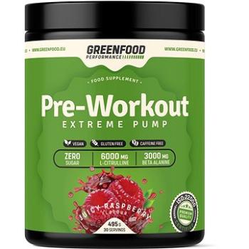 GreenFood Nutrition Performance Pre-Workout Juicy raspberry 495 g (GF6001)