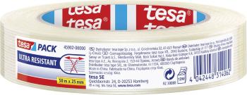 tesa ULTRA RESISTANT 45902-00000-00 vláknitá lepiaca páska TESAPACK® priehľadná (d x š) 50 m x 25 mm 1 ks