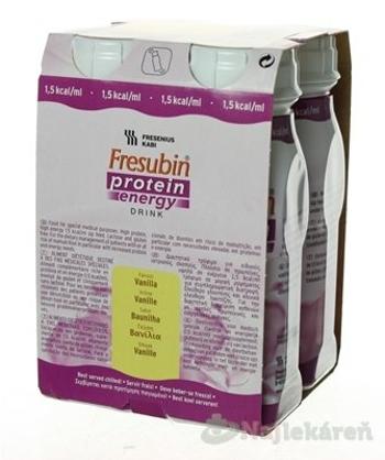 Fresubin PROTEIN ENERGY DRINK - EasyBottle, príchuť vanilka, 4x200 ml (800 ml)