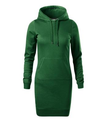 MALFINI Dámske šaty Snap - Fľaškovo zelená | XXL