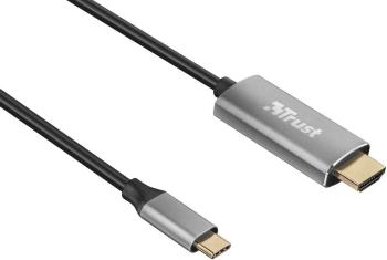 Trust USB-C™ / HDMI káblový adaptér #####USB-C™ Stecker, #####HDMI-A Stecker 1.80 m čierna 23332  #####USB-C™-Displaykab