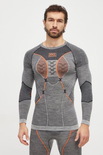 Funkčné tričko s dlhým rukávom X-Bionic Merino 4.0 šedá farba