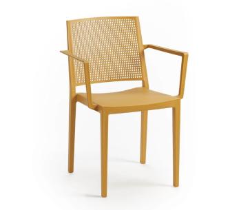 Jedálenská stolička GRID ARMCHAIR Rojaplast Hořčicová