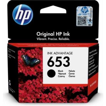 HP 3YM75AE - originálna cartridge HP 653, čierna, 6ml