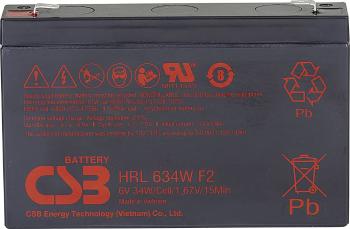 CSB Battery HRL 634W high-rate longlife HRL634W olovený akumulátor 6 V 8.4 Ah olovený so skleneným rúnom (š x v x h) 151