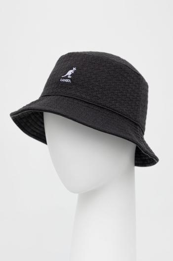 Obojstranný klobúk Kangol čierna farba