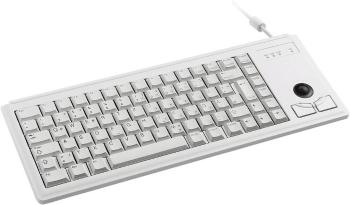 CHERRY Compact-Keyboard G84-4400 PS2 klávesnica nemecká, QWERTZ, Windows® sivá integrovaný trackball, tlačidlá myši, 19"