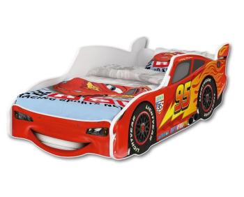 Detská posteľ Ourbaby Zygzak McQueen biela červená 160x80 cm