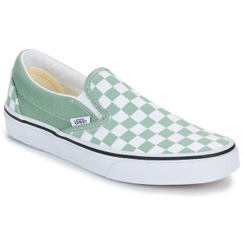 Vans  Classic Slip-On COLOR THEORY CHECKERBOARD ICEBERG GREEN  Slip-on Zelená