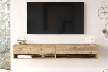 Sofahouse Dizajnový nástenný TV stolík Idonia 180 cm borovica